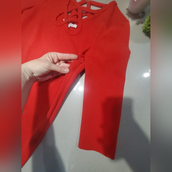 DIANE VON FURSTENBERG Incroyable robe midi haut de gamme rouge - Picture 4 of 11